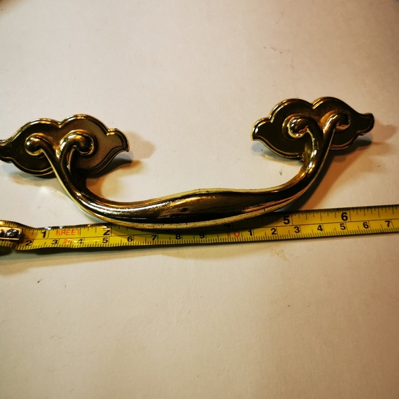 Vintage Brass Drawer Pull - Picture 8 of 9